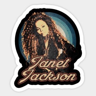 Vintage Rock Janet Funny Gifts Sticker